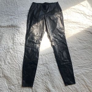 Faux Leather Black Leggings